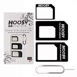 Noosy 3 In 1 Sim Card Adapter Nano Micro / Ring Stand Ringstand Fiber Standing Ring Holder Cincin Hp