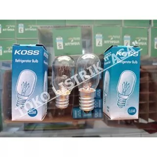 Lampu Kulkas Koss T20 Fitting E12/E14 Clear 15 Watt