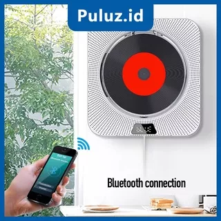 Puluz CD Player DVD Player Bluetooth Wall CD/DVD Player Portable Bluetooth Suara Stereo CD/DVD Player Dengan Remot