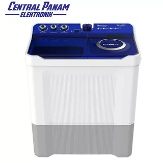 SHARP - Mesin Cuci 2 Tabung 12 kg (ES-T1290WA)-Central Panam Elektronik