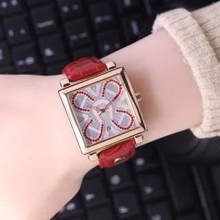 Best Seller !!! Jam Tangan Wanita Aigner Kotak 8759L Kulit Tanggal Aktif