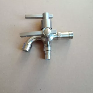 Kran Cabang Shower Stainless sus 304 Hermanh Kran Cabang Drat 1/2 Inch