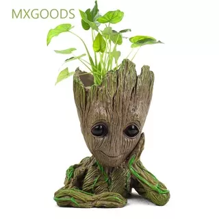MXGOODS High Quality Groot Action Figures For Kids Groot Model Toys Groot Flower Pot Garden Planter For Gift Home Decor Pen Pot Tree Man Multifunctional Planter Figurines