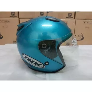 Helm INK CENTRO BLUE ICE Biru SNI Hitam Doff Glossy Metalik Merah Ferrari Marun Kuning Grey Abu Abu Putih Hijau Stabilo