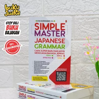 NEW!! SIMPLE MASTER JAPANESE GRAMMAR SCRITTO Buku Belajar Tata Bahasa Jepang Dilengkapi Huruf Kanji