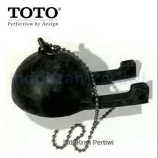 KARET CLOSET TOTO TH418 diameter 7cm / RUBBER FLAPER & CHAIN/KARET KODOK KLOSET TOTO ukuran Besar