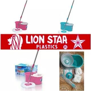 Spin Mop Lion Star Livina Standart BM 45 Pel Putar Pel Lantai 6 Liter