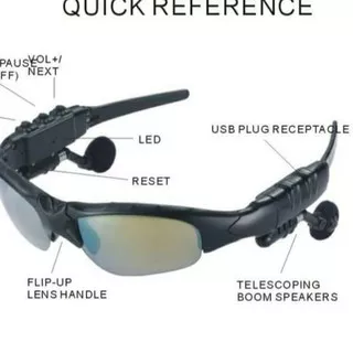 kacamata Glasses Headset MP3 kamera spy wireless
