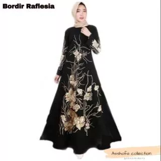 ABAYA BORDIR RAFLESIA ABAYA BUSUI GAMIS TURKI ABAYA HITAM ABAYA BORDIR ASLI ABAYA SAUDI