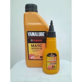 Oli Yamaha Yamalube Matic 800ml & Oli Gardan Petroasia 100ml | Oli Mesin Metik | Oli Mesin Matic dan Oli Gear