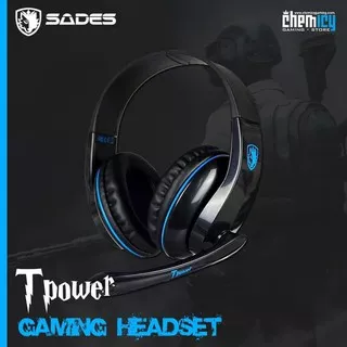 PROMO Sades SA 708 Headset Gaming Headphone Headsets Stereo Sound SA 708 Blue computer laptop