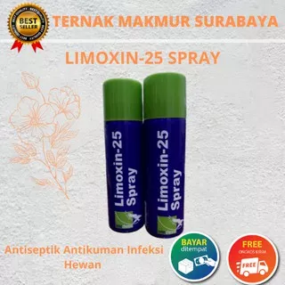 LIMOXIN 25 SPRAY 200 ml HOLLAND - Antiseptik Antikuman Infeksi Hewan Semprot