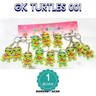 Gantungan Kunci Kura2 Ninja - random acak - satuan - GK TURTLES 001