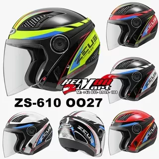 Zeus 610 OO27 Helm Half Face Double Visor Helm Zeus ZS-610 Motif ZS610 (2KG)