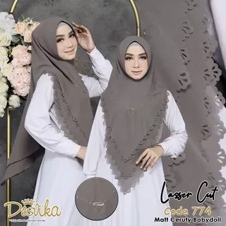 DESVIKA DC khimar ceruty lacer cut 774 original desvika dc