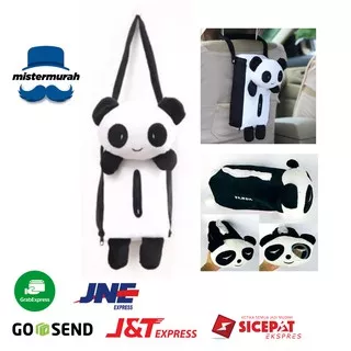 Tempat Tisu mobil / Tissue Car Storage Karakter Panda / Tissue Box Gantung Jok Mobil