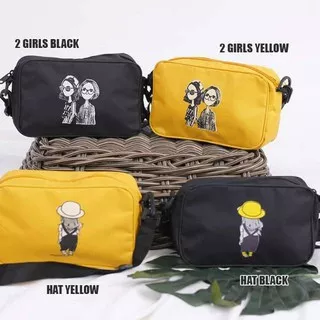 Slingbag Pocky Korea Lucu Aneka Sablon Trendy (COD)