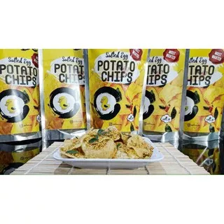 Camilan Keripik/Kripik Kentang Telur Asin - Jee Bee Salted Egg Potato Chips Snack