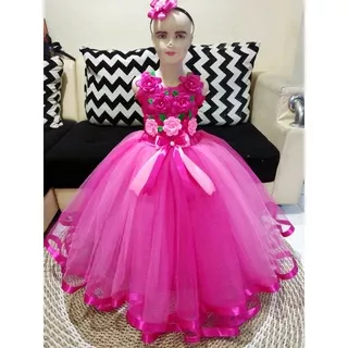 BAJU PESTA ANAK PEREMPUAN MEWAH MEGAR/ BAJU TUTU ANAK/GAUN PESTA ANAK PEREMPUAN MEWAH/ GAUN PESTA