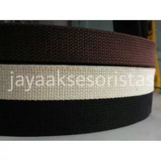 Tali webbing tas katun 2.5 cm