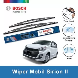 Bosch Sepasang Wiper Kaca Mobil Daihatsu Sirion II Advantage 20 & 16 - 2Buah/Set