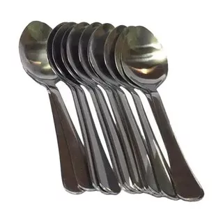 Sendok stainless tebal / sendok makan polos stainless / sendok makan tebal stainless isi 12pcs