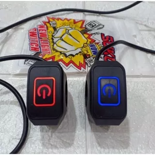 saklar on off motor lampu led power button on off led saklar stang motor ninja adv fu pcx