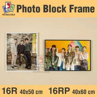 Paket Cetak 16R 16RP Laminasi Frame Foto Blok - 40x50 40x60