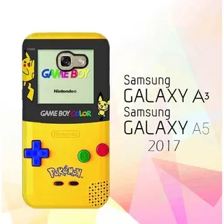 Custom Hardcase Full Print Samsung Galaxy A3|A5 2017 Game Boy Pokemon Pikachu X0011 Case Cover