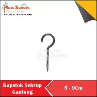 Kapstok Sekrup Gantung Kandang Burung Barang kapstok skrup hak kapstok buka screw HookScrew Cantolan