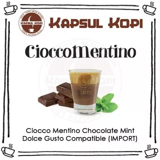 Caffe Ciocco Mentino Chocolate Mint Ecer KapsulKopi Impor Dolce Gusto Compatible Coffee Capsule