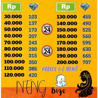 Diamond BIGO LIVE paling murah