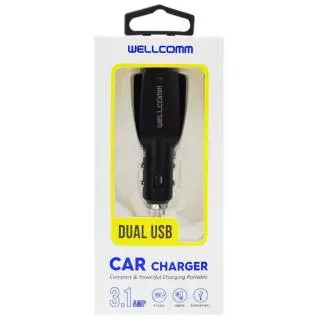 Car Charger Wellcomm Dual USB Car Charger (USB 1A & USB 2A)