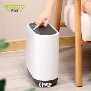 Ecoco Pressing type trash can - Kotak tempat sampah Simple and Slim