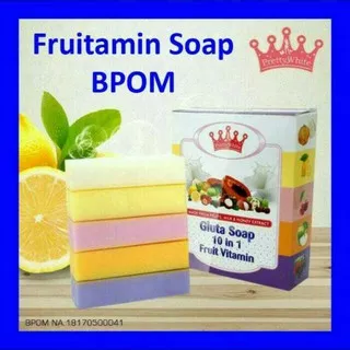 SABUN FRUITAMIN / GLUTA SOAP 10in1 BPOM