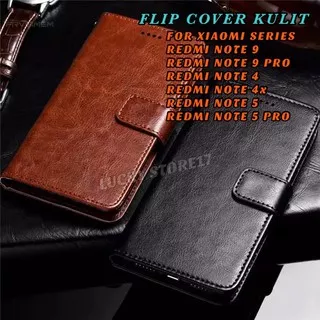 XIAOMI REDMI NOTE 9 9S 9 PRO MAX 4 4X NOTE 5 PRO FlipCover Wallet Leather Flip Case Dompet Kulit
