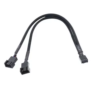 4 pin pwm fan hub splitter 1 to 2 fan pc y splitter extension cable