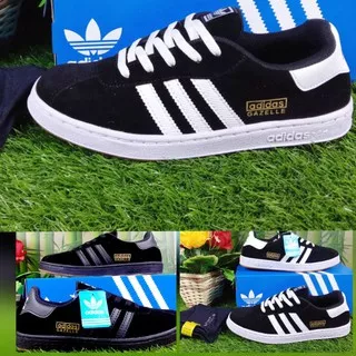 SEPATU AD1DAS GAZELLE SAMBA HITAM PUTIH-SNEAKER KASUAL GAYA PRIA WANITA TERLARIS KEREN SEPATU KEDT