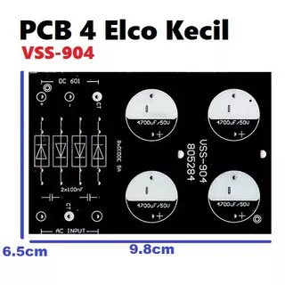 PCB 4 ELCO Kecil 904 PCB Power Supply Power Bank Untuk 4 Elco Kecil