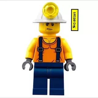 LEGO CTY0847 - Miner with Straps Shirt Minifigure