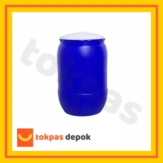 [GOJEK/GRAB] Tong Air + Tutup 120 Liter / Gentong Besar / Drum Tempat Sampah Plastik Green Leaf 0512