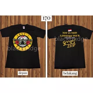 Kaos Pendek / Oblong Band Rock / Metal / Punk PRAPATAN REBEL (Size L) - GUNS N` ROSES, LAMB OF GOD