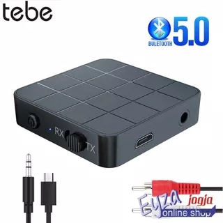 Best Product Original TEBE 2 in 1 Audio Bluetooth 5.0 Transmitter & Receiver 3.5mm - KN321