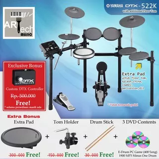 Drum Elektrik Yamaha DTX522K + Extra Pad / DTX522 / DTX 522 / DTX 522K