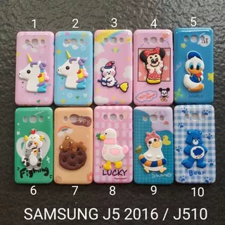 Case gambar Samsung J510 . J5 2016 motif cewek ( 4 motif ) soft softcase softshell silikon cover casing kesing housing