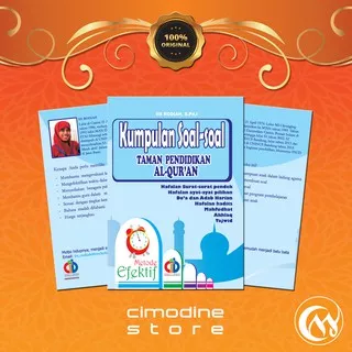 Buku Kumpulan Soal Taman Pendidikan Al Qur an | 52 Hal 14.5x20.5 Cm | Penerbit Cahaya Ilmu Bandung