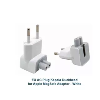 Eu Ac plug duckhead for Apple charger adaptor magsafe macbook pro air macbook air pro ipad - Colokan listrik adapter