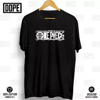 Kaos Anime Luffy One Piece Logo Premium Distro Japan Baju Manga Jepang Baju Pria Wanita Tshirt v6