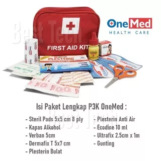 P3K FIRST AID KIT ONEMED TAS P3K PERTOLONGAN PERTAMA BESERTA ISI LENGKAP FIRST AID KIT / 1 SET p3k KOTAK P3K LENGKAP DENGAN ISI/KOTAK p3k FIRST AID/P3K MOBIL/TAS p3k/ ISI PRODUK ONEMED/p3k TRAVELING