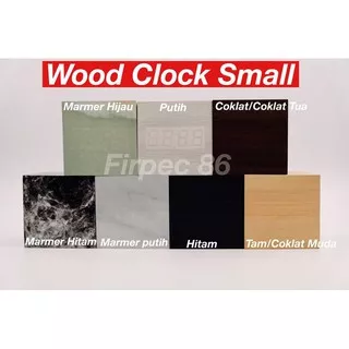 Jam Weker Kayu Digital Jam Weker Kayu Digital / / Led Wood Clock Small - Marmer Ht Led P Ready Stock